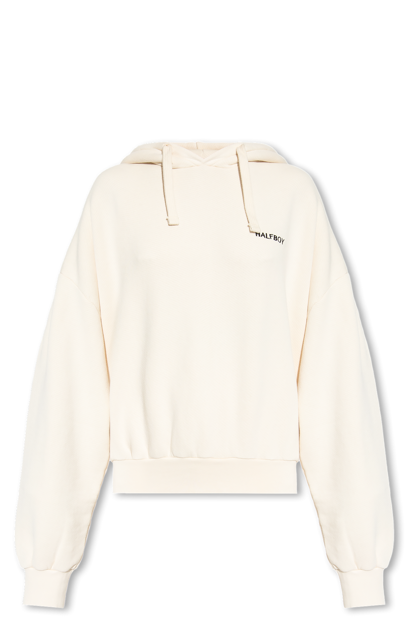 Cream Hoodie with logo HALFBOY Vitkac GB